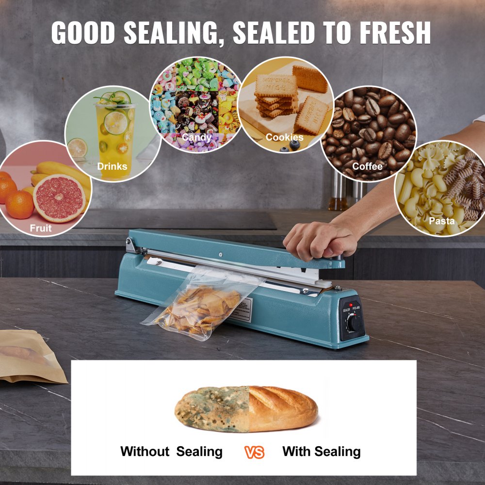 PFS-400I - 16" Portable Impulse Sealer with Adjustable Heat Levels