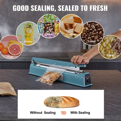 PFS-400I - 16" Portable Impulse Sealer with Adjustable Heat Levels