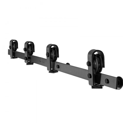 52IN-2D-4K - 52" Bi-Folding Carbon Steel Barn Door Hardware Kit