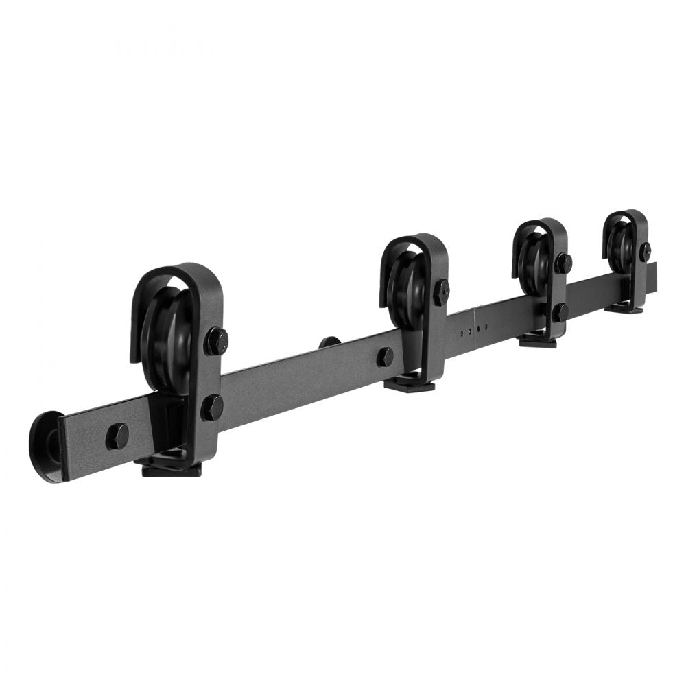 52IN-2D-4K - 52" Bi-Folding Carbon Steel Barn Door Hardware Kit