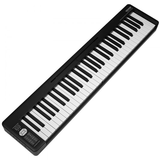 BX-11 - 61-Key Ultra-Slim Folding Piano with Bluetooth & LED Display
