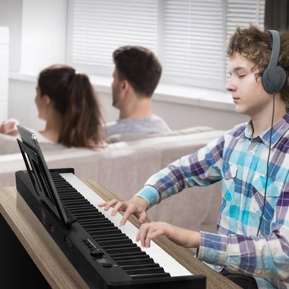 BX-20 - Ultra-Slim 88-Key Folding Piano with Bluetooth & MIDI, Black