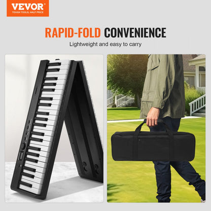 BX-20 - 88-Key Portable Folding Piano with Bluetooth & Rechargeable Battery