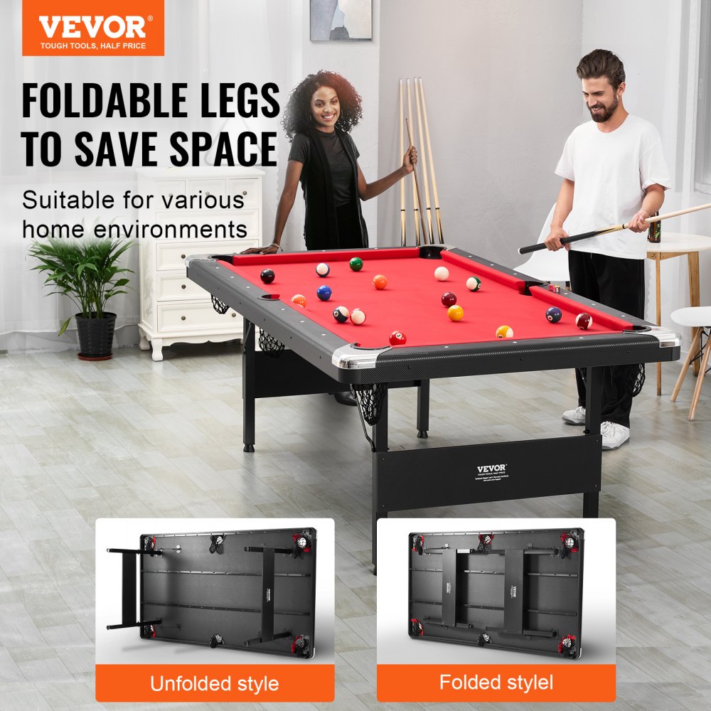 VP79 - 7 ft Portable Billiards Table for Family Fun