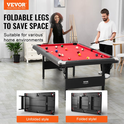 VP79 - 7 ft Portable Billiards Table for Family Fun