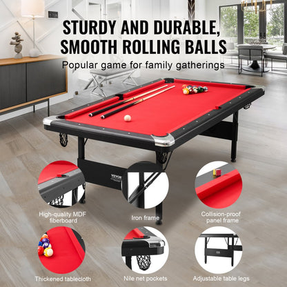 VP79 - 7 ft Portable Billiards Table for Family Fun