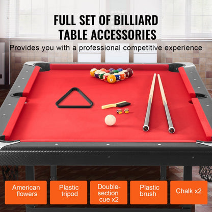 VP79 - 7 ft Portable Billiards Table for Family Fun