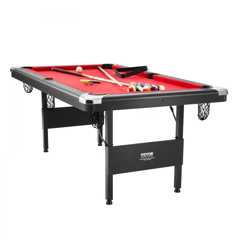 VP69 - Compact 6.3 ft VEVOR Billiards Table for Family Fun