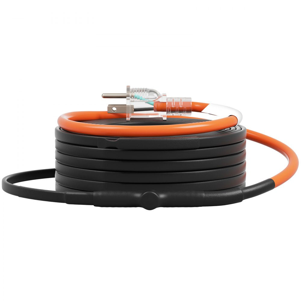 5MLTV1-40 - 40FT Self-Regulating Heating Cable with Thermostat, 5W/FT