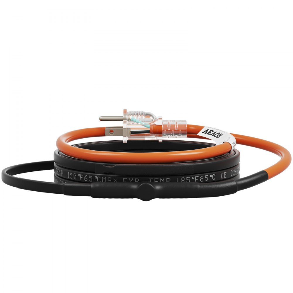 5MLTV1-18 - 18ft Self-Regulating Heating Cable for Pipes, 5W/ft
