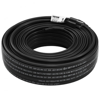5LTV1-140 - 140ft Self-Regulating Heating Cable for Ice Prevention