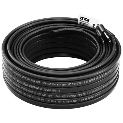 5LTV1-80 - 80 ft Self-Regulating Heating Cable for Winter Pipe Protection