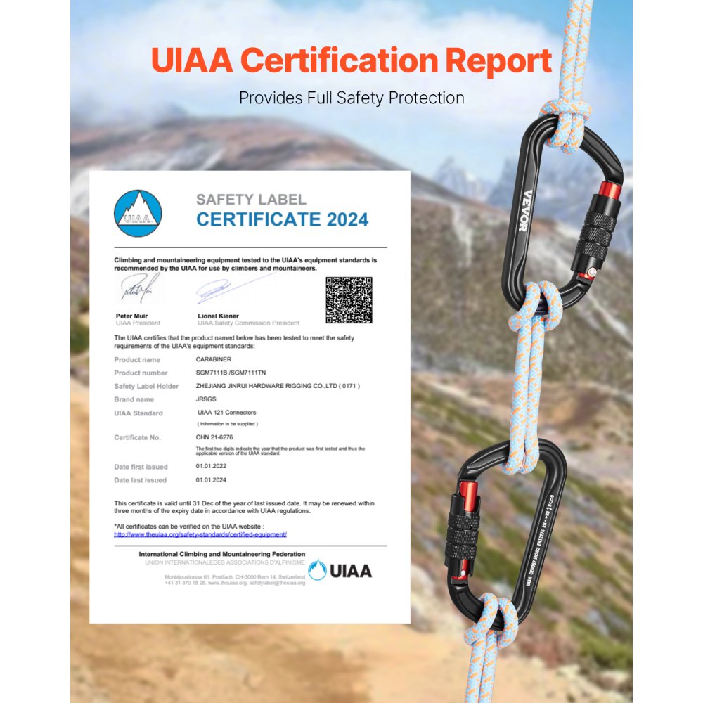 SGM7111TN - Aerospace-Grade Aluminum Heavy-Duty Auto Locking Carabiner