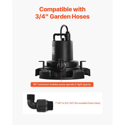 ZX30200 - 1/2 HP Automatic Pool Cover Pump with 25ft Cord