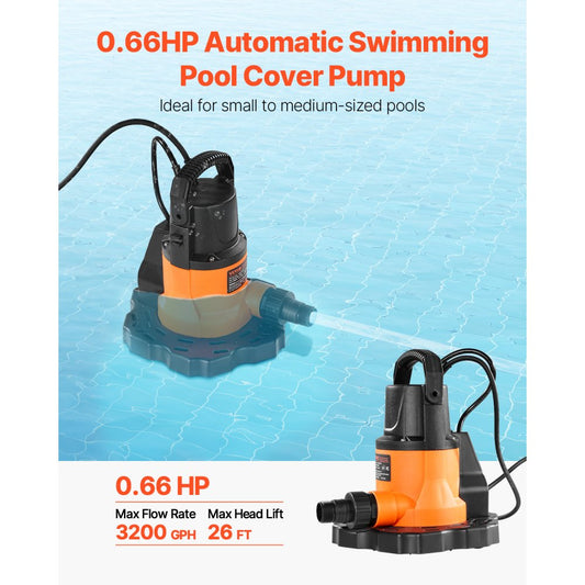 FSP31C-2 - 0.66 HP Automatic Pool Cover Pump with 25 ft Cord