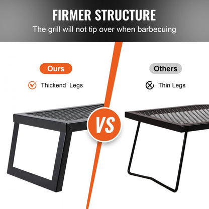 JY-ZDKJ-01 - 18" Heavy-Duty Folding Grill for Outdoor Cooking