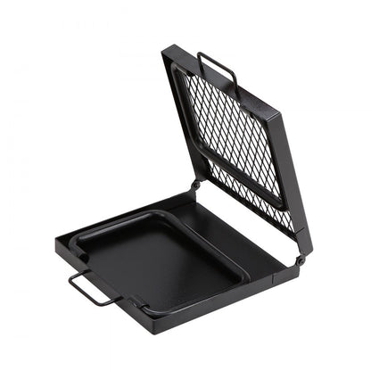 JY-ZDKJ-02 - Heavy-Duty 22.4" Folding Campfire Grill with Adjustable Height