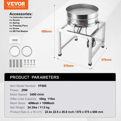 YF005 - Durable Stainless Steel Electric Sieve Shaker for Fine Filtering