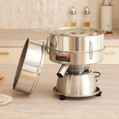 YF005 - Stainless Steel Electric Sieve Shaker with 40+60 Mesh Sieves