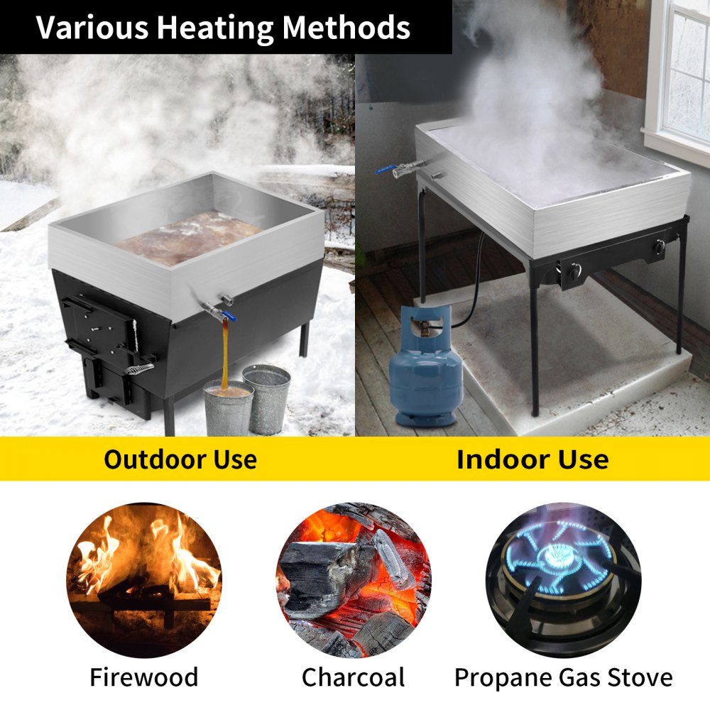 010784634692 - 36x24x9.5 Inch Durable Stainless Steel Maple Syrup Pan