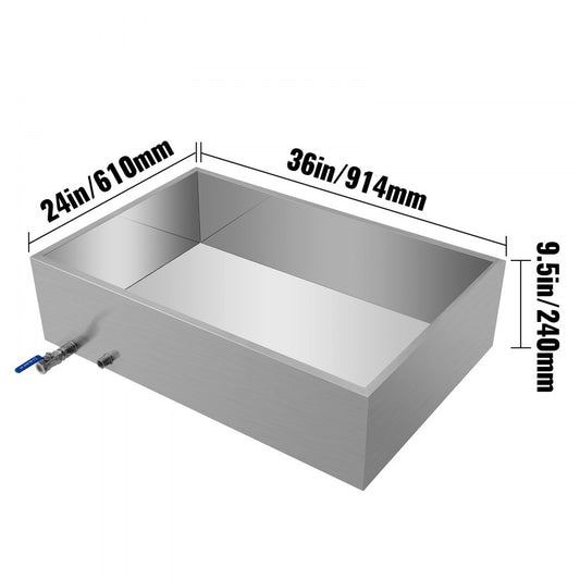 010784634692 - 36x24x9.5 Inch Durable Stainless Steel Maple Syrup Pan
