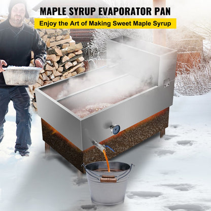 010868381527 - 36x24 Stainless Steel Maple Syrup Evaporator Pan with Accessories