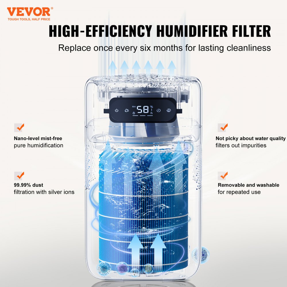 BZT-234 - 5L VEVOR Humidifier with Remote Control and Timer