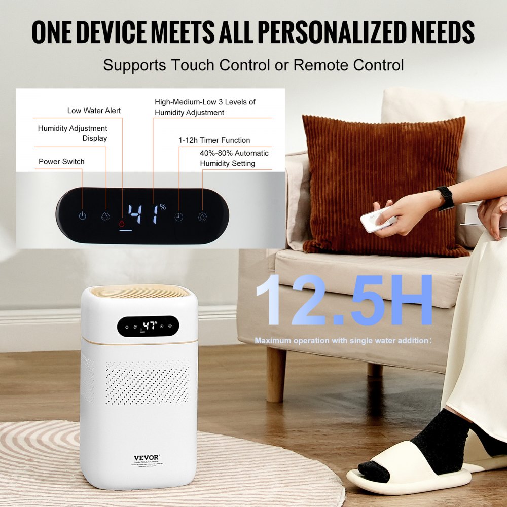 BZT-234 - 5L VEVOR Humidifier with Remote Control and Timer