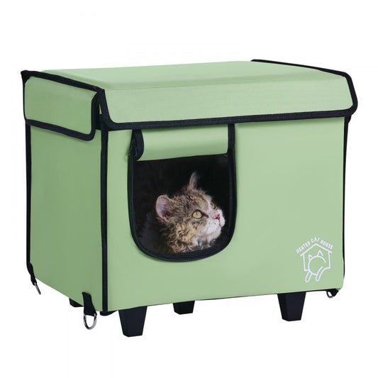 JUYI U7-M - Heated Cat Shelter with Over-Temperature Protection & Insulation