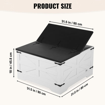 KLLT-03 - 31.5" Modern Flip-Top Coffee Table with Storage Solutions