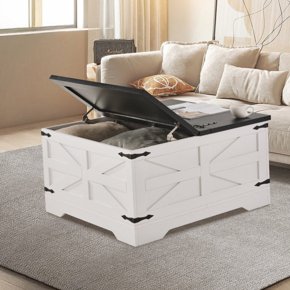 KLLT-03 - 31.5" Modern Flip-Top Coffee Table with Storage Solutions
