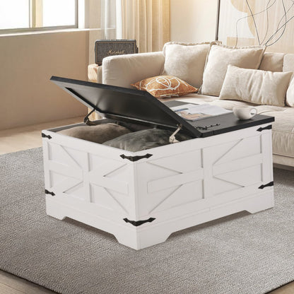 KLLT-03 - 31.5" Modern Flip-Top Coffee Table with Storage Solutions