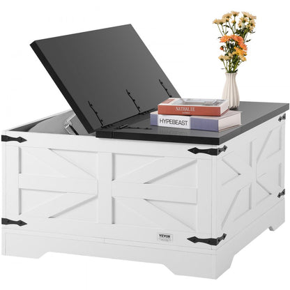 KLLT-03 - 31.5" Modern Flip-Top Coffee Table with Storage Solutions