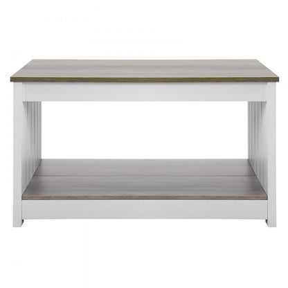 KLLT-01 - 31.5" Flip-Top Farmhouse Coffee Table with Storage
