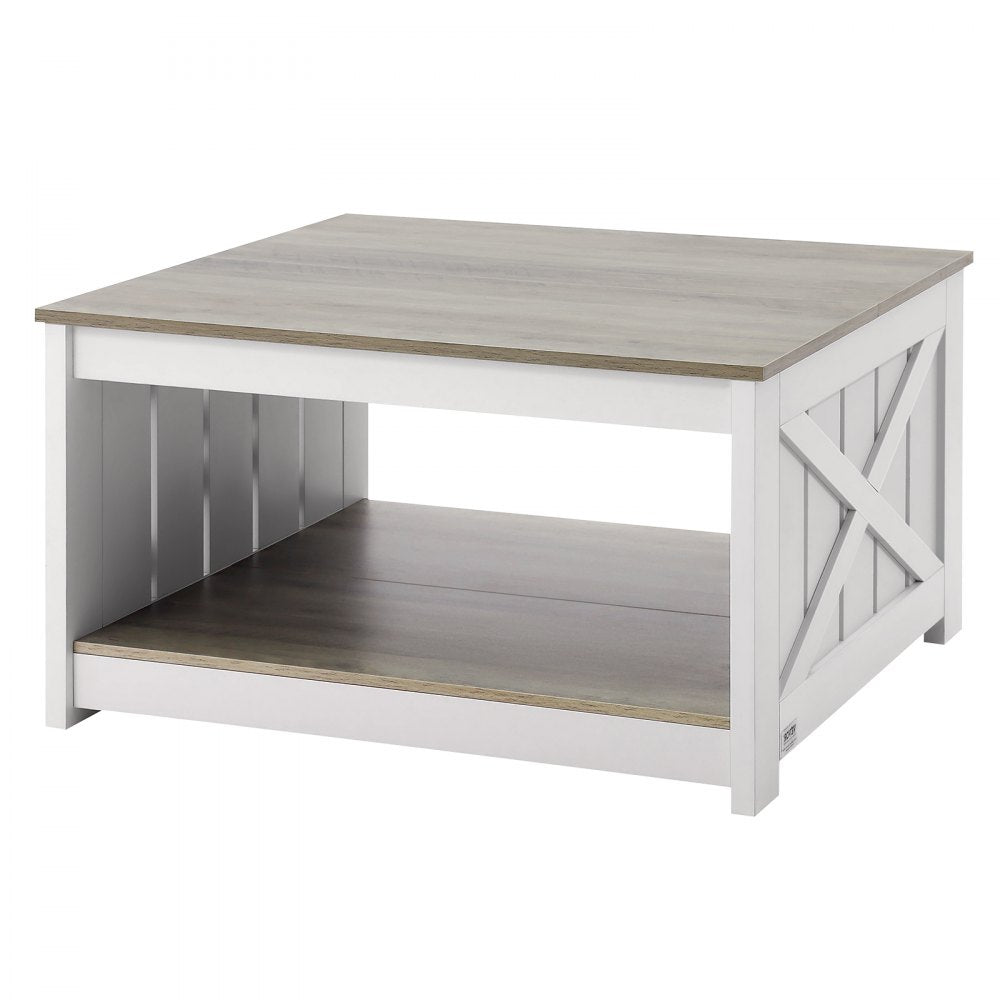KLLT-01 - 31.5" Flip-Top Farmhouse Coffee Table with Storage