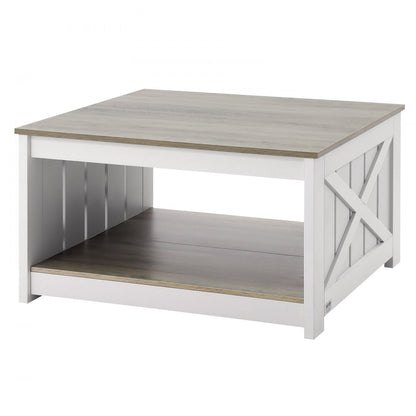 KLLT-01 - 31.5" Flip-Top Farmhouse Coffee Table with Storage