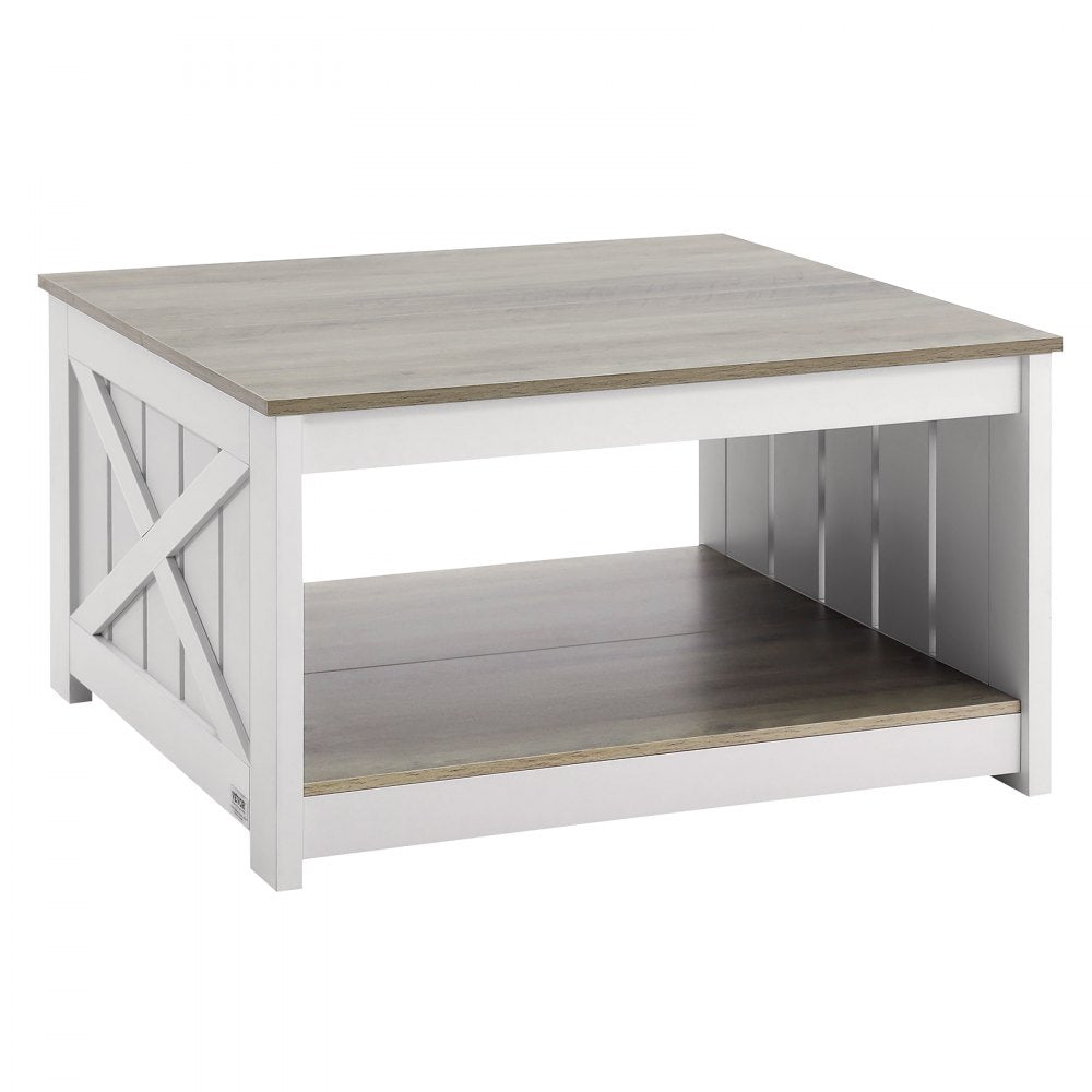 KLLT-01 - 31.5" Flip-Top Farmhouse Coffee Table with Storage