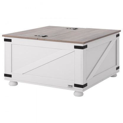 KLLT-02 - Rustic Lift-Top Coffee Table with Hidden Storage