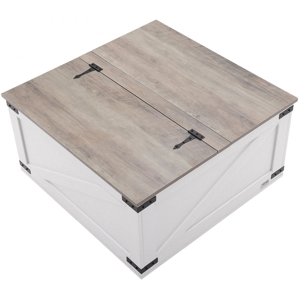 KLLT-02 - Rustic Lift-Top Coffee Table with Hidden Storage