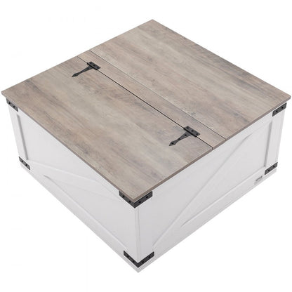 KLLT-02 - Rustic Lift-Top Coffee Table with Hidden Storage