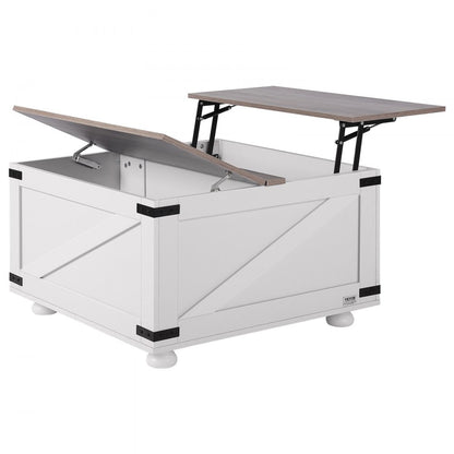 KLLT-02 - Rustic Lift-Top Coffee Table with Hidden Storage