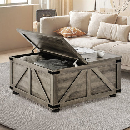 KLLT-06 - 36" VEVOR Flip-Top Coffee Table with Storage and Style
