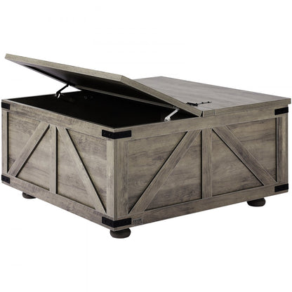 KLLT-06 - 36" VEVOR Flip-Top Coffee Table with Storage and Style