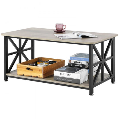 KLLT-07 - 40" Flip-Top Farmhouse Coffee Table with Ample Storage