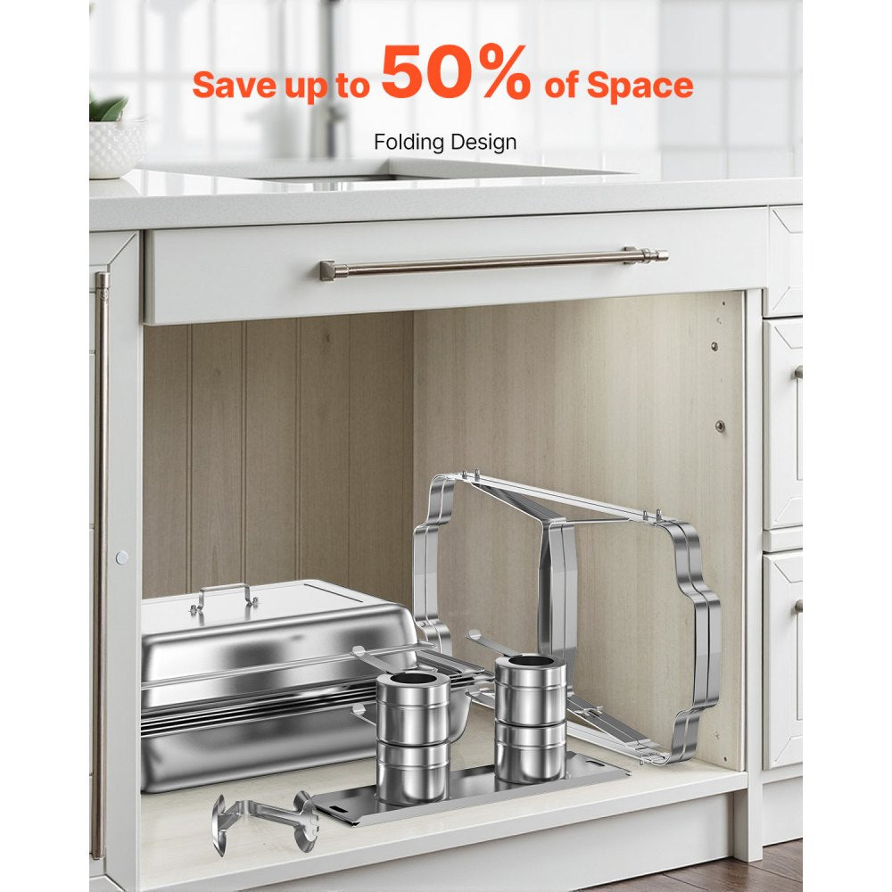 HZ-433 - 8 Qt Stainless Steel Chafing Dish Set for 8 People