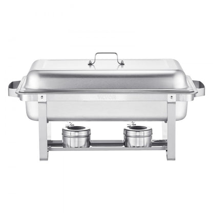 HZ-433 - 8 Qt Stainless Steel Chafing Dish Set for 8 People