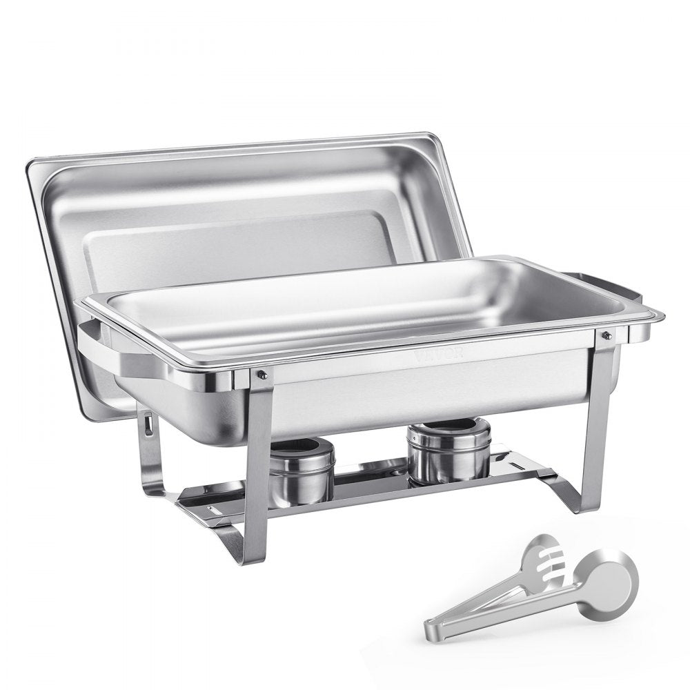 HZ-433 - Elegant 8Qt Stainless Steel Chafing Dish Set for Events