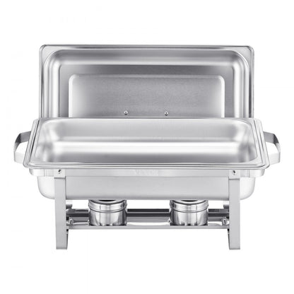 HZ-433 - Elegant 8Qt Stainless Steel Chafing Dish Set for Events
