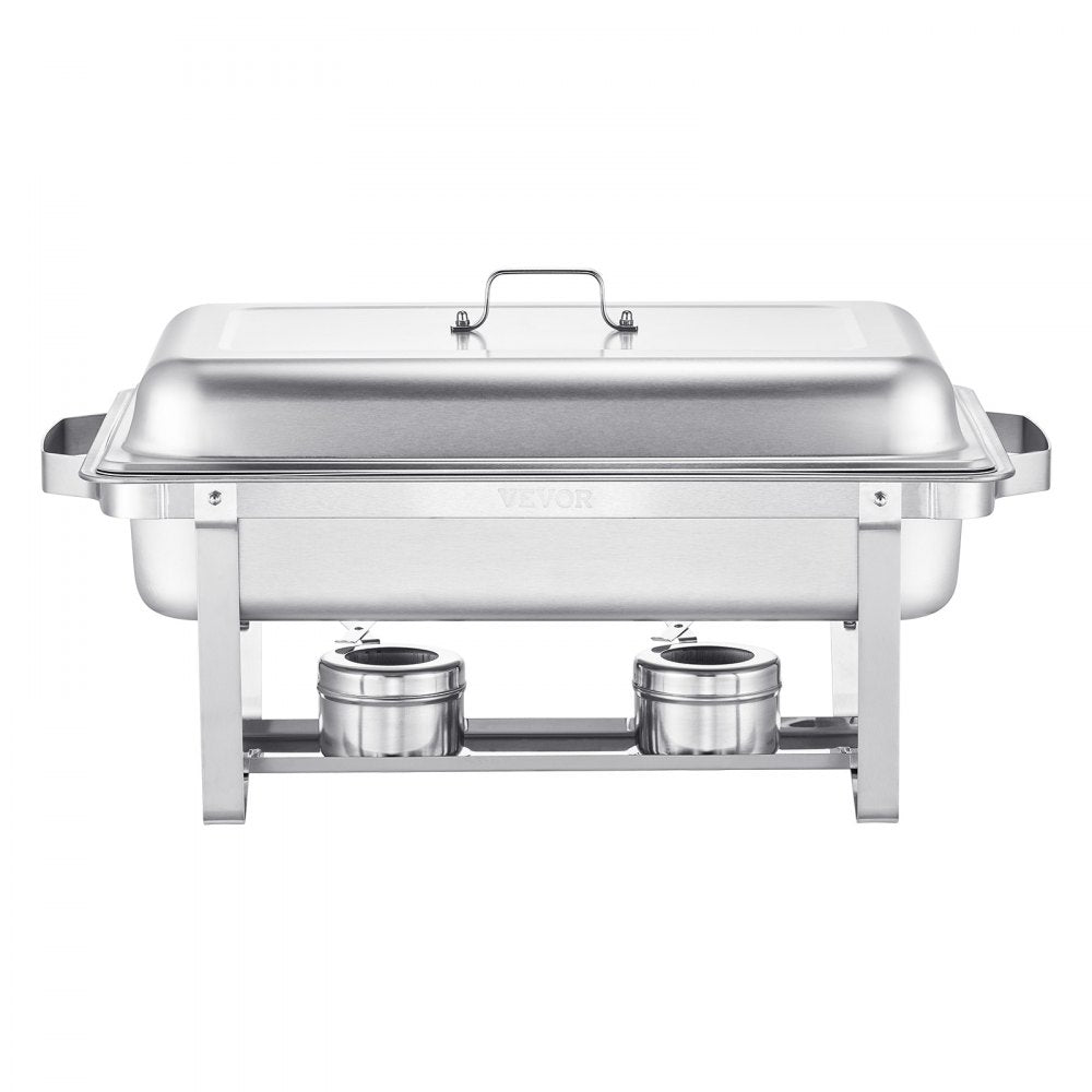 HZ-433 - Elegant 8Qt Stainless Steel Chafing Dish Set for Events