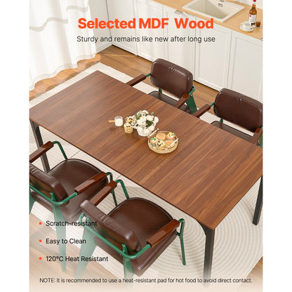 SR245385 - 71in MDF Dining Table for 6-8, Elegant & Space-Saving
